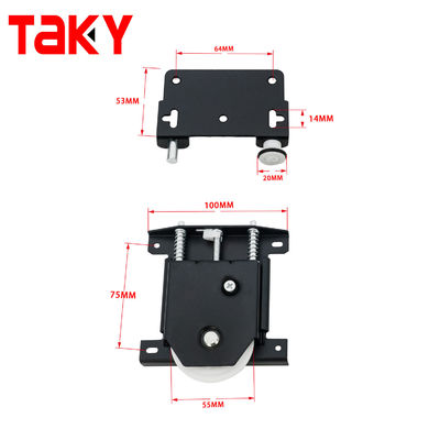 Langlebigkeit Aluminium Schiebetür Schiene und Räder für moderne Garderobe Hardware Fitting