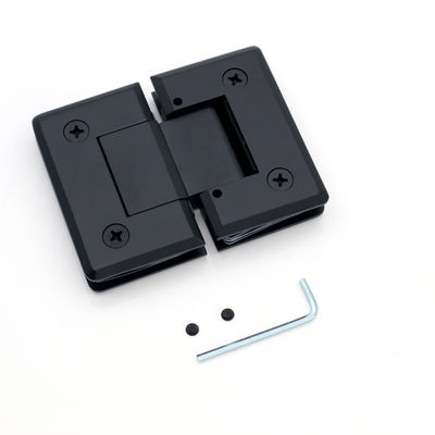 Brushed Nickel Finish Schwarz Matte Duschzimmer Badezimmer Scharnier für Glas Tür Drehfeder