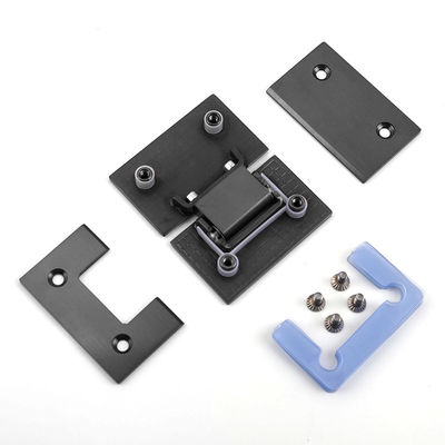 Brushed Nickel Finish Schwarz Matte Duschzimmer Badezimmer Scharnier für Glas Tür Drehfeder