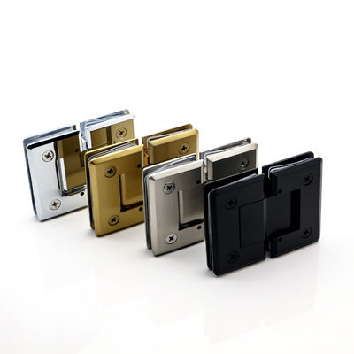Brushed Nickel Finish Schwarz Matte Duschzimmer Badezimmer Scharnier für Glas Tür Drehfeder