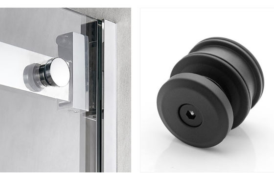 Hochlastlager 60 kg Einfachglastür Schiebe-System mit 10-12 mm dickem Sicherheitsglas