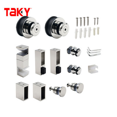 Silberner Duschschiebetür-Fitting-Set für kundenspezifische Badezimmer-Hardware