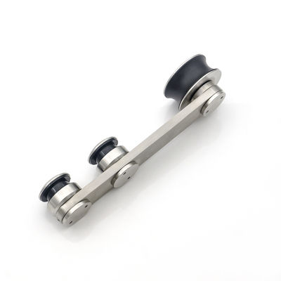 Glas-Duschraum ohne Rahmen Rollende Scheune Schiebetüren-Strecken-Hardware-Kit mit Acryl-Tray