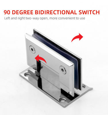 Langlebigkeit 90 Grad Rahmenloser Messing-Pivot-Glasschirm Tür Duschscharniere für Duschkabinen