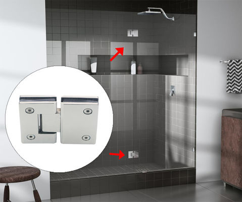 Normaler Stil Glas-zu-Glas-Duschscharnier für 180-Grad-Öffnung in der Badezimmerrenovierung