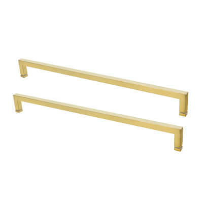 Moderne Edelstahl Dusch Tür Griffe mit Quadrat Gold Farbe Glas Tür Ziehen Griffe