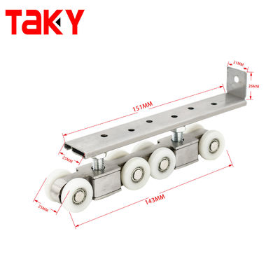 Holztür Schieberad-Rollenschranksystem mit Schlitten und 8,5cm*11cm Größe
