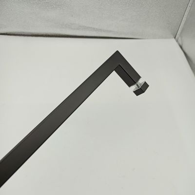 Gutes Design Edelstahl304 Türziehgriff für Badezimmer Glas Türen in Matt Schwarz
