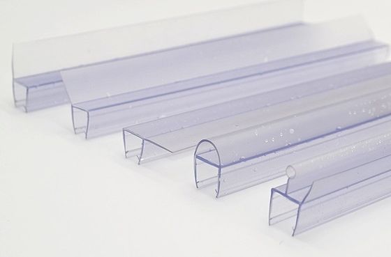 6-12MM Transparentes PVC-Duschtischdichtung Wasserdichtes Baddichtband für Glastür