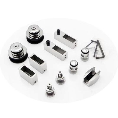 Flecken/Chrom-Finixierung aus Edelstahl Badezimmer Glas Dusche Glasschiebetür System