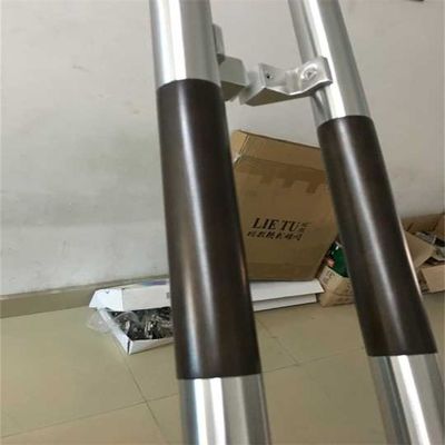 Modernes Design gehärtetes Glas Tür ziehen Griff mit Edelstahl und Schleifbearbeitung