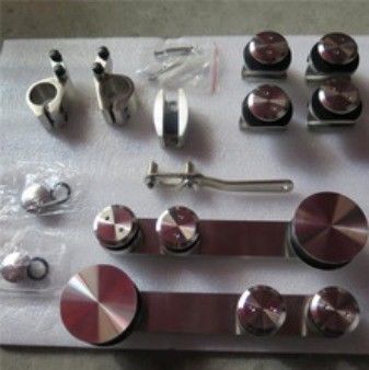Modernes Design rundes Schiebefach Scheune Tür Hardware-Kit für Doppelhängen Schienensystem