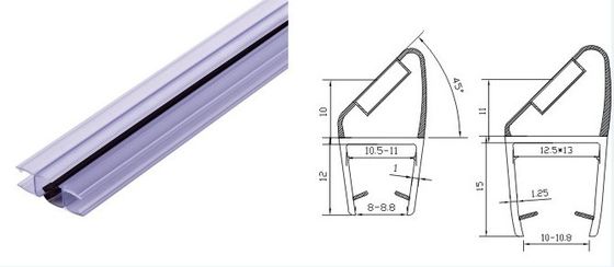 Durchsichtige Glastüren Wasserdichtes Glas Dusch Tür Siegel Streifen für 6-12MM