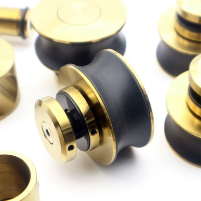 70 mm große Räder 8-12 mm Rahmenlose Glasschiebetüren Außen-Kit für Duschzimmer