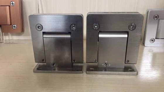 90 Grad Hydraulisches Duschscharnier für normale Badezimmer-Glastür in Sliver Aluminium