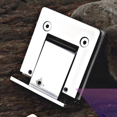 90 Grad Hydraulisches Duschscharnier für normale Badezimmer-Glastür in Sliver Aluminium