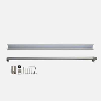 30-80 kg Silberdruckrahmenlose Glasschiebetür Automatische Schließung Pneumatische Rückschiebe
