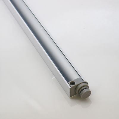 30-80 kg Silberdruckrahmenlose Glasschiebetür Automatische Schließung Pneumatische Rückschiebe