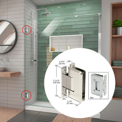 Modernes Design Glas Tür Drehscharnier 90 Grad Öffnung mit Chuangyiyuan Metall