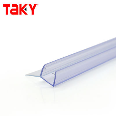 Durchsichtige PVC-Wasserdichte Dichtungsstreifen für Schiebetüren für Badezimmer 6-12 mm Breite