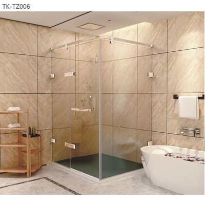 Hotelbadezimmer Wesentliche Moderne SS304 Spiegel Schiebetür Dusche für Renovierung
