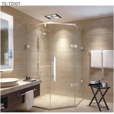 Hotelbadezimmer Wesentliche Moderne SS304 Spiegel Schiebetür Dusche für Renovierung