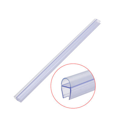 Superklare Farbe 6-12MM Umweltverträglich Co-extrudierte PVC-Duschtürdichtung für Glastüren