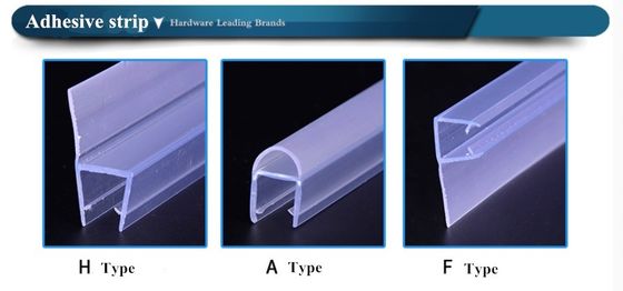 Durchsichtiger H-Extrusions-Duschverschluss für die Verdichtung weicher PVC-Türen in Badzimmern
