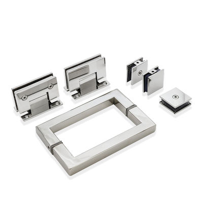 Open Style Hinge Glass Door Square Handle Kit für das gesamte Set Edelstahl Dusche