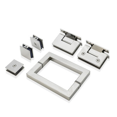 Open Style Hinge Glass Door Square Handle Kit für das gesamte Set Edelstahl Dusche