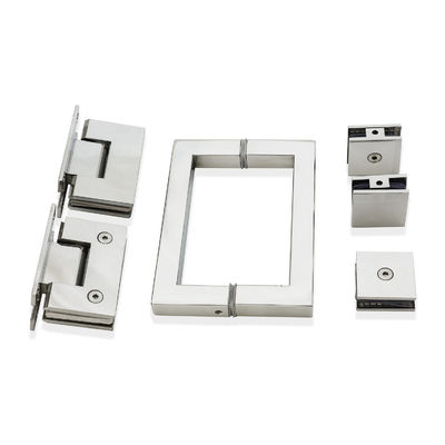 Open Style Hinge Glass Door Square Handle Kit für das gesamte Set Edelstahl Dusche