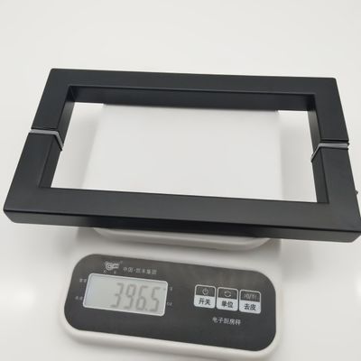 Hotel 8 Zoll Schwarz Matte D-Typ Edelstahl 304 Glas Türgriff für Duschzimmer