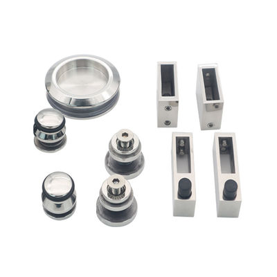 6ft Doppeltür-Kit mit moderner Schiebetür und robusten SS304 Hardware-Fitting