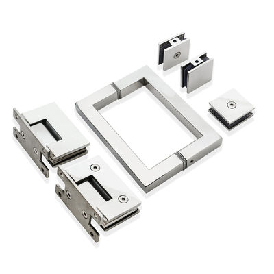 Open Style Hinge Glass Door Square Handle Kit für das gesamte Set Edelstahl Dusche