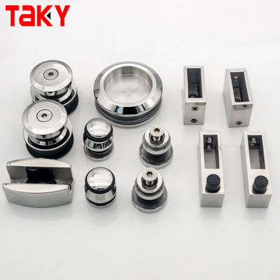 80-120 kg Ladungsschienen ohne Rahmen Glasschiebetür-Hardware für Badezimmerzubehör
