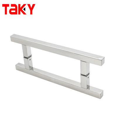 Villa Quadrat Glas Türgriff Edelstahl 304 Chromgriff für gehärteten Glas Tür
