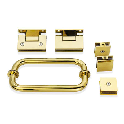 Brushed Nickel Finish Edelstahl Duschscharnier und Glas Klemm Kit für Glas Tür