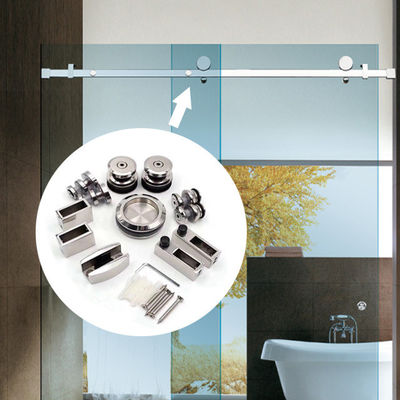 6ft Doppeltür-Kit mit moderner Schiebetür und robusten SS304 Hardware-Fitting