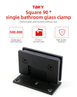US-amerikanischer Markt 304 Edelstahl Matte Schwarz Rahmenlos Pivot Glas Dusch Türen Scharnier