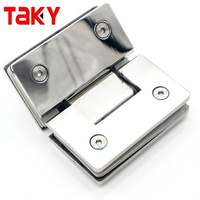 135 Grad Duschschirm Scharnier mit quadratischem Glasdesign und Selbstschließfunktion