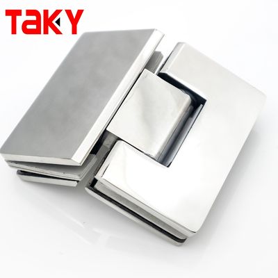 135 Grad Duschschirm Scharnier mit quadratischem Glasdesign und Selbstschließfunktion