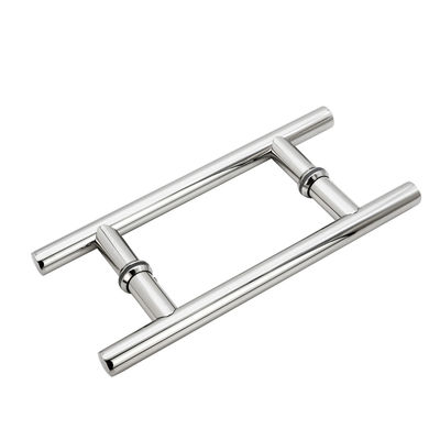 16" schwerer H-Form Schiebetürgriff für doppelseitige Chrom-Push-Zugtüren