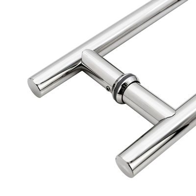 16" schwerer H-Form Schiebetürgriff für doppelseitige Chrom-Push-Zugtüren