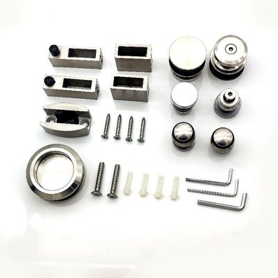 Schaufelglas ohne Rahmen Schiebetür Dusche-Schuppen-Hardware-Kit für Zuhause Hotel Büro Vila Bad
