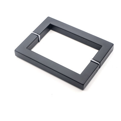Edelstahl Quadrat Dusch Türgriff 6 "8" Rücken zu Rücken für modernes Hoteldesign