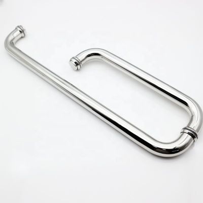 TK-C040 Runder Edelstahl Duschraum Glas Push Pull Griff mit polnischen Oberfläche