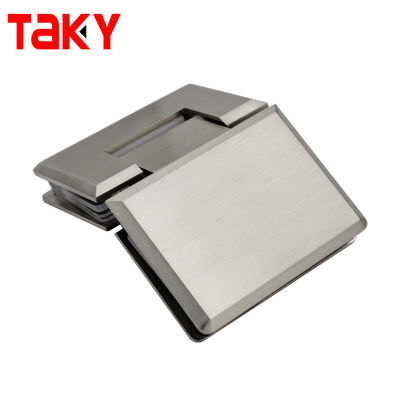 Brushed Nickel Glas Scharnier 135 Grad Öffnungswinkel ideal für Glas Dusche Gehäuse