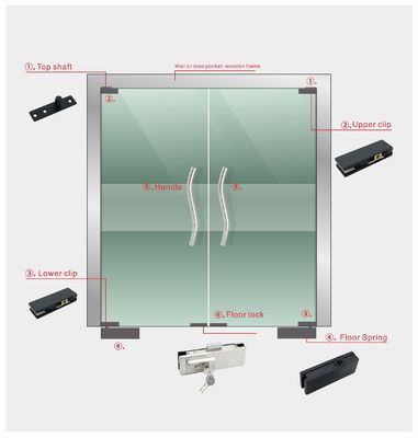 Edelstahl-Handgriffe für Hotel-Büro-Wohnung Türen Fenster 200*200*19*1,0mm