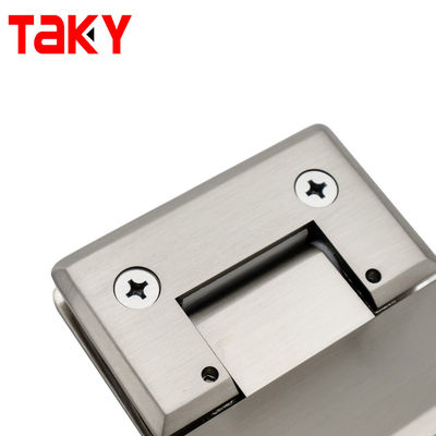 Brushed Nickel Glas Scharnier 135 Grad Öffnungswinkel ideal für Glas Dusche Gehäuse
