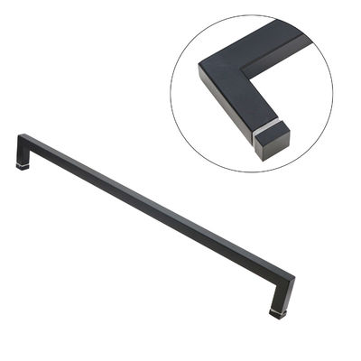 6-14mm Glasdicke Stahl Quadrat L-Form Große Zwillingsglastür Spülung Ziehen Dusche Türgriffe